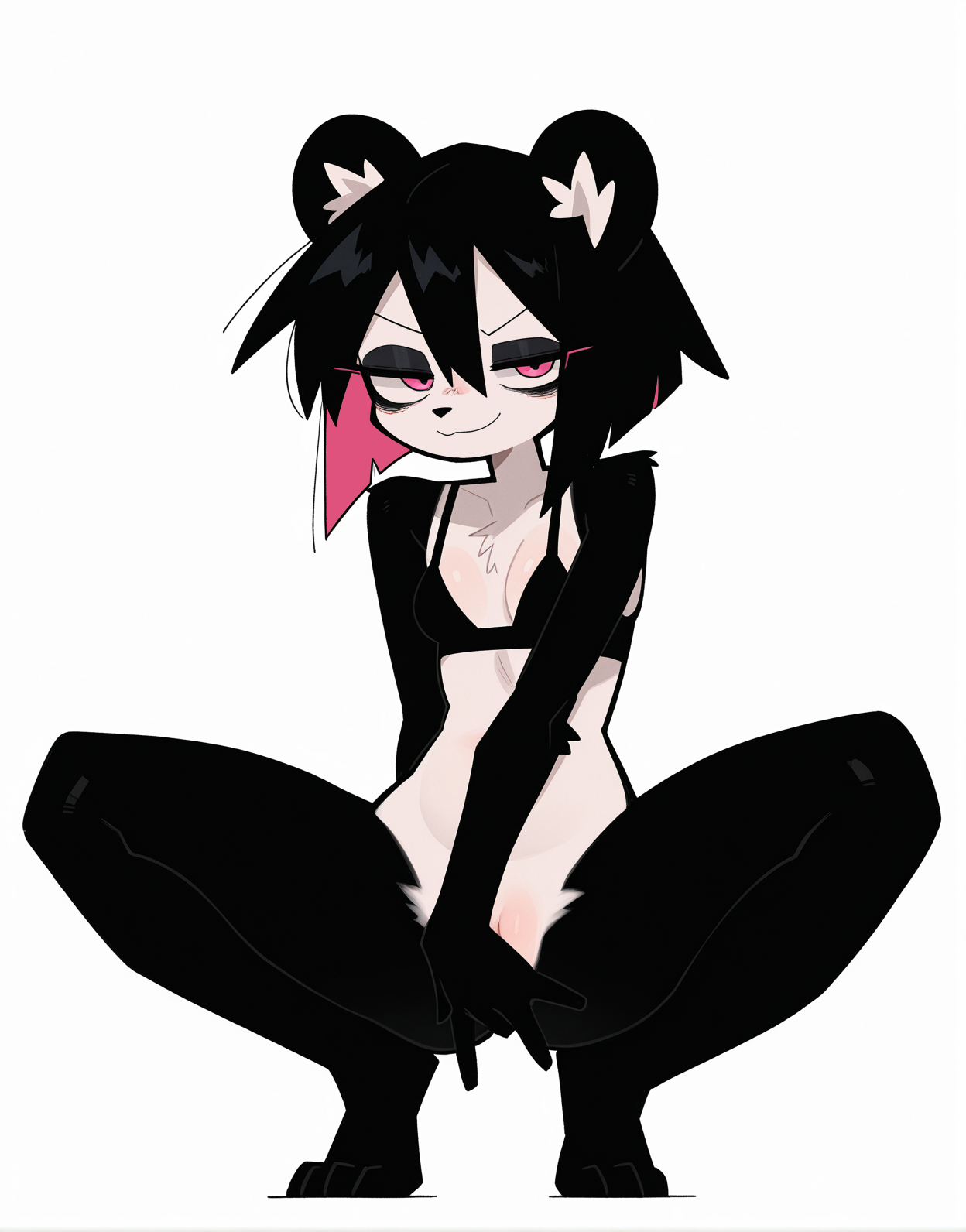 Yunyun squatting